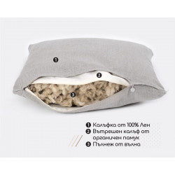 Вълнена възглавница за пътуване 2